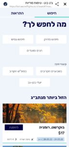 צ'אט בוט מסנג'ר טיסות