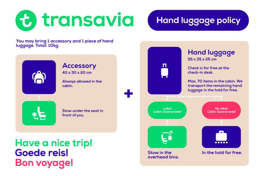 מדיניות כבודה transavia