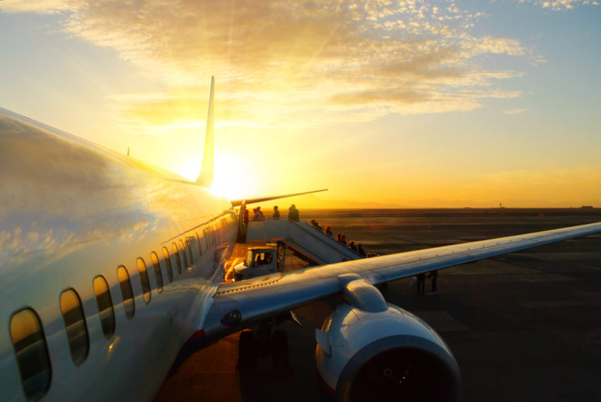sunset aicraft