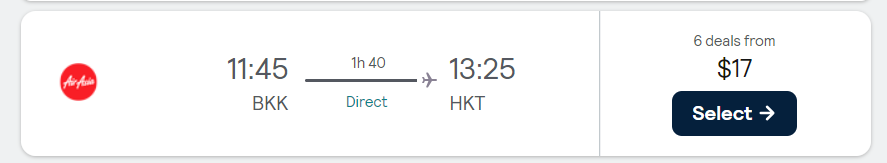 טיסות פנים זולות בתאילנד